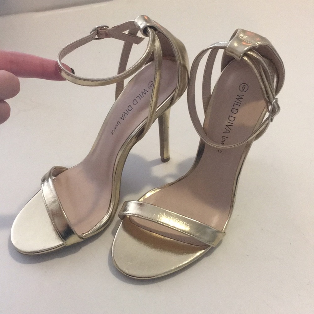 Gold heels